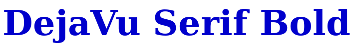 DejaVu Serif Bold fonte